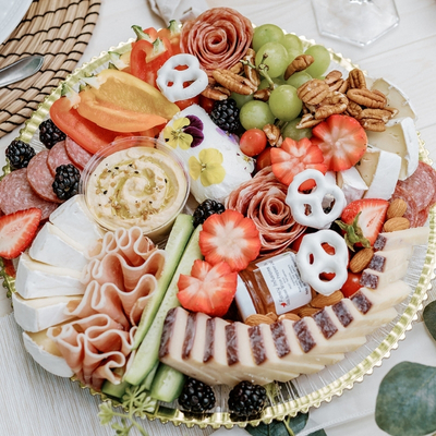luxe charcuterie plate 12 inch